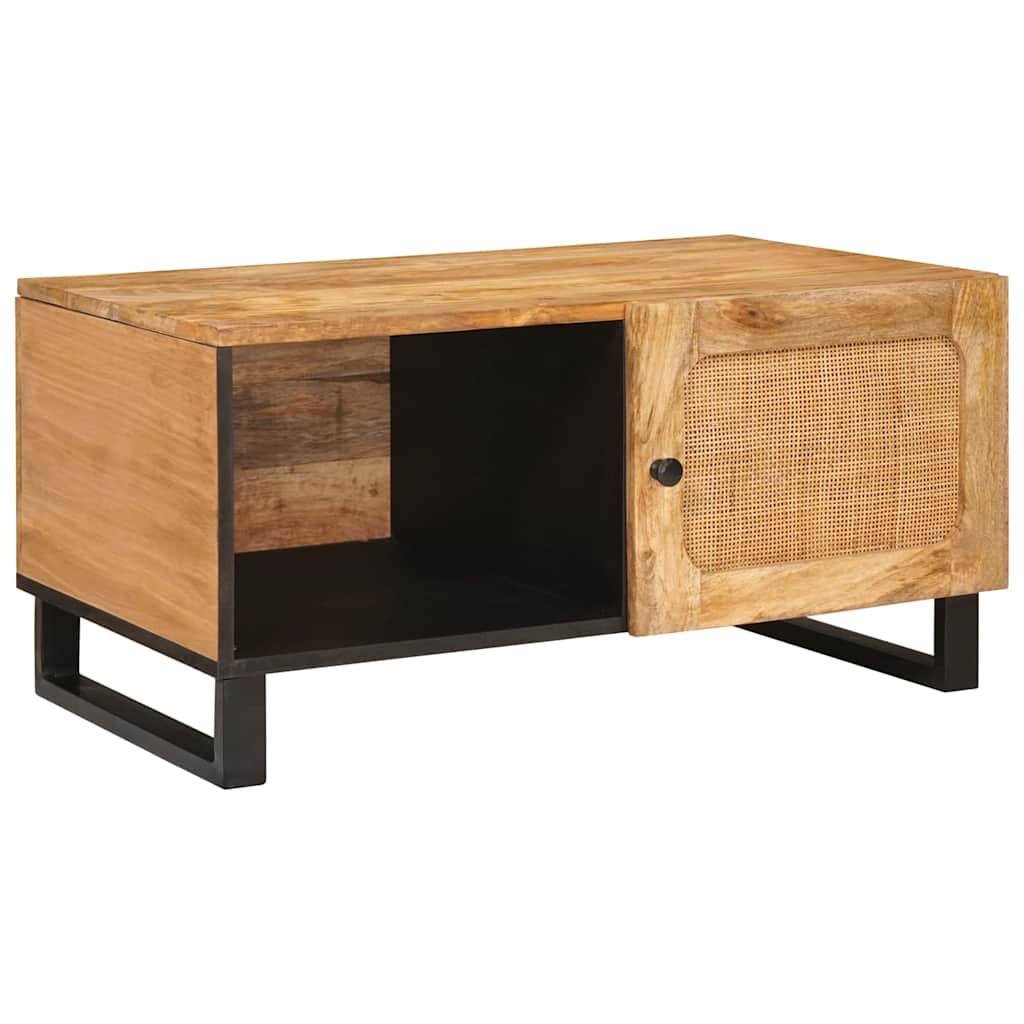 Table basse Naturel 80 x 50 x 40 cm Bois de mangue massif - XIOS
