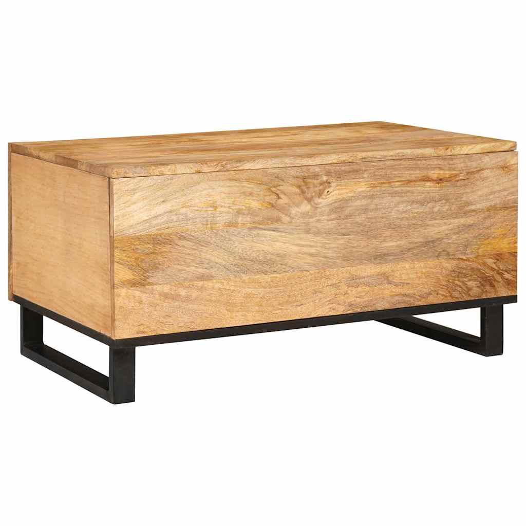 Table basse Naturel 80 x 50 x 40 cm Bois de mangue massif - XIOS