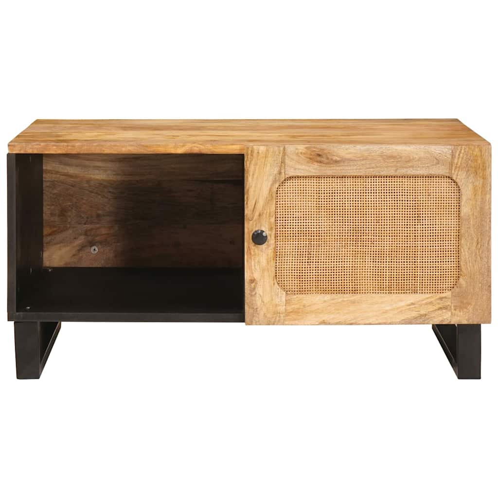 Table basse Naturel 80 x 50 x 40 cm Bois de mangue massif - XIOS