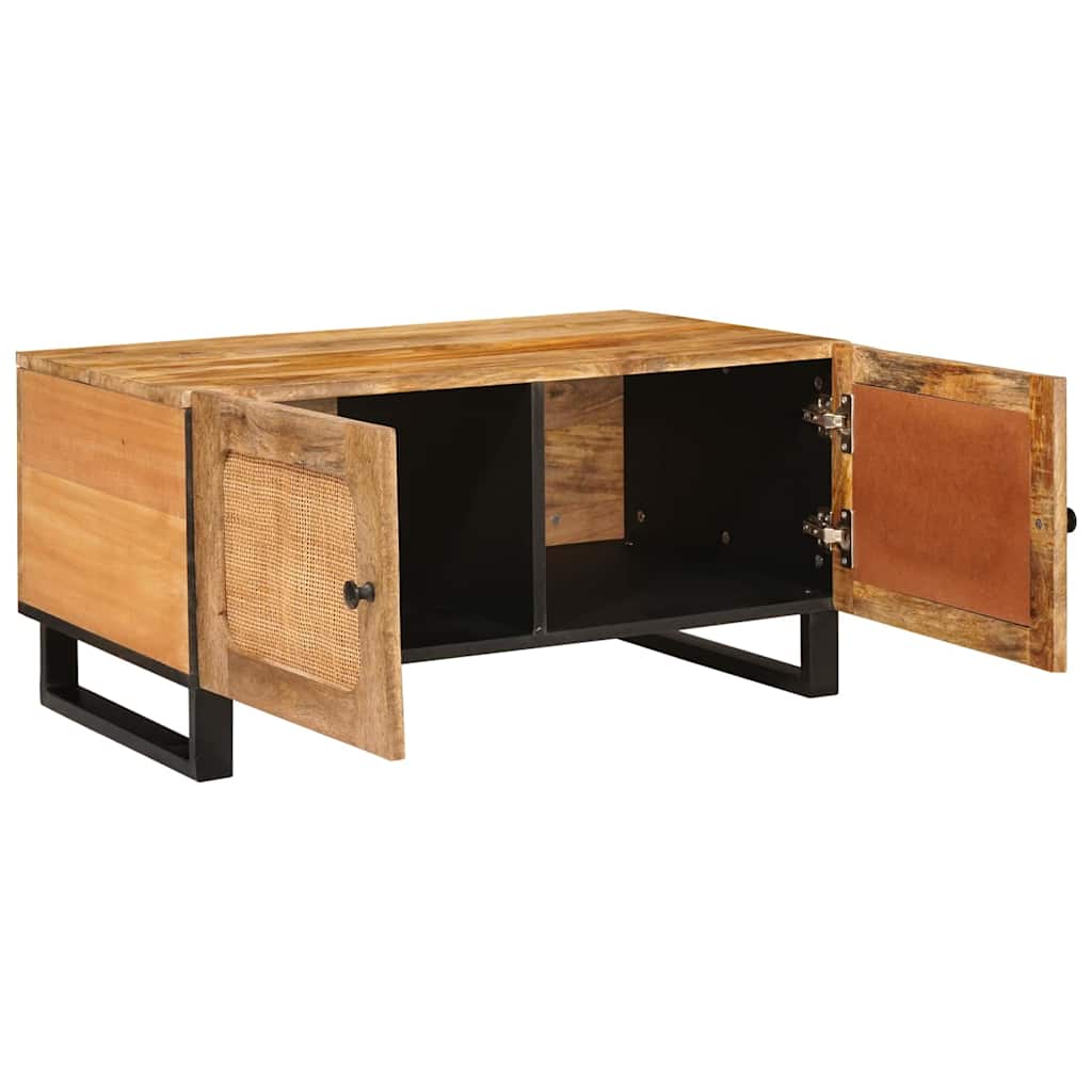Table basse Naturel 80 x 50 x 40 cm Bois de mangue massif