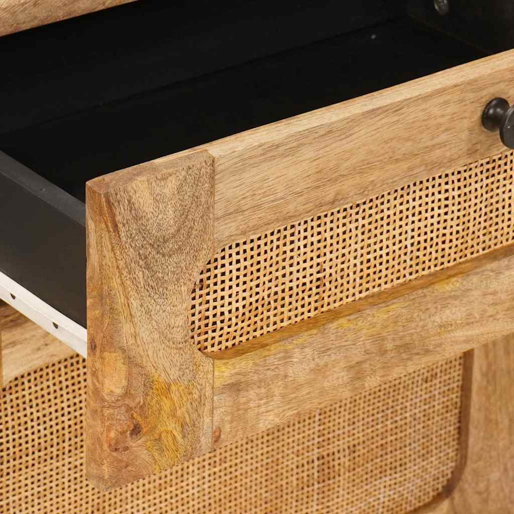 Cabinet de chevet Naturel 50 x 33 x 60 cm Bois de mangue massif