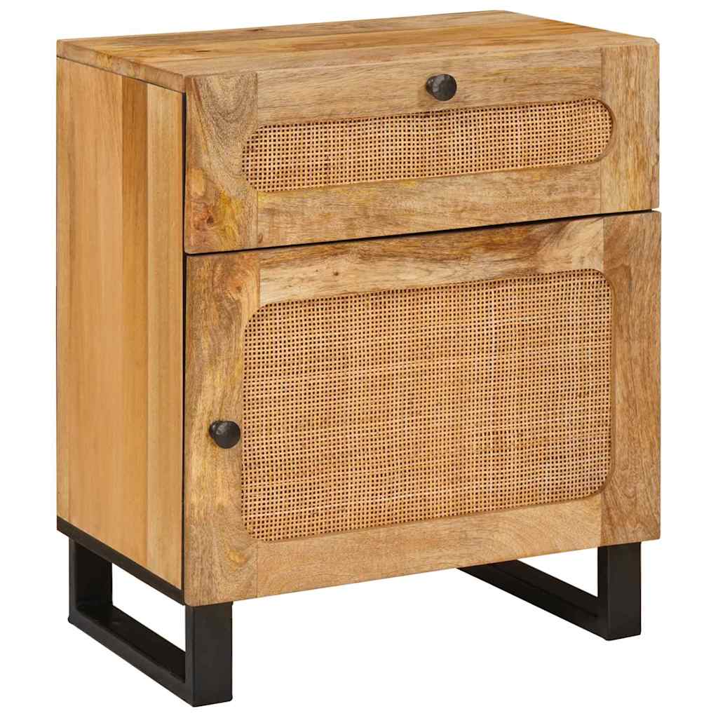Cabinet de chevet Naturel 50 x 33 x 60 cm Bois de mangue massif