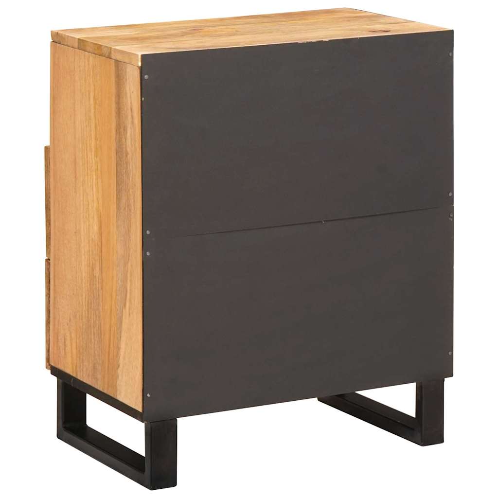 Cabinet de chevet Naturel 50 x 33 x 60 cm Bois de mangue massif