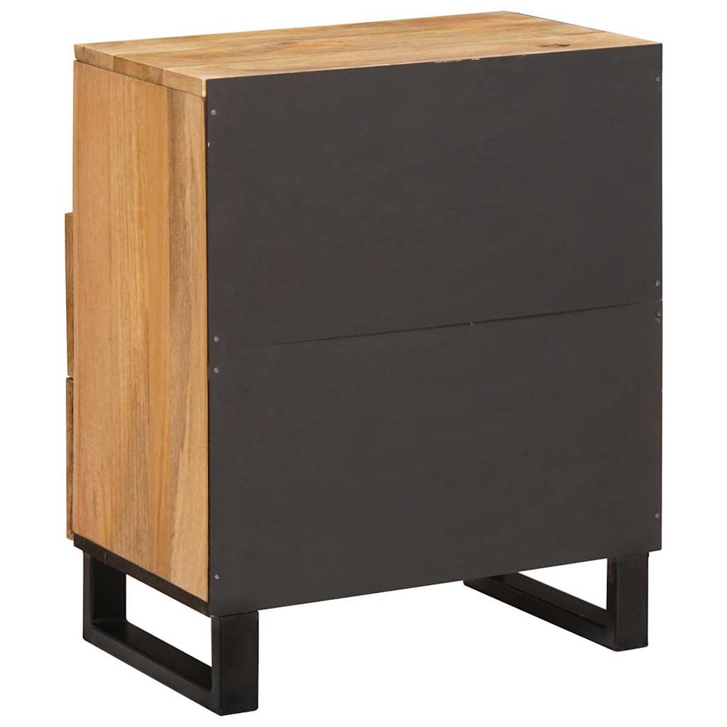 Cabinet de chevet Naturel 50 x 33 x 62 cm Bois de mangue massif