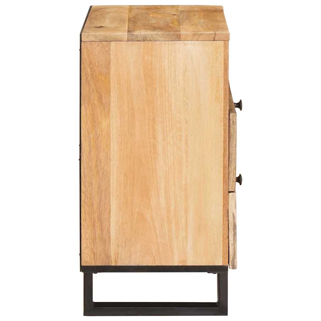 Cabinet de chevet Naturel 50 x 33 x 62 cm Bois de mangue massif