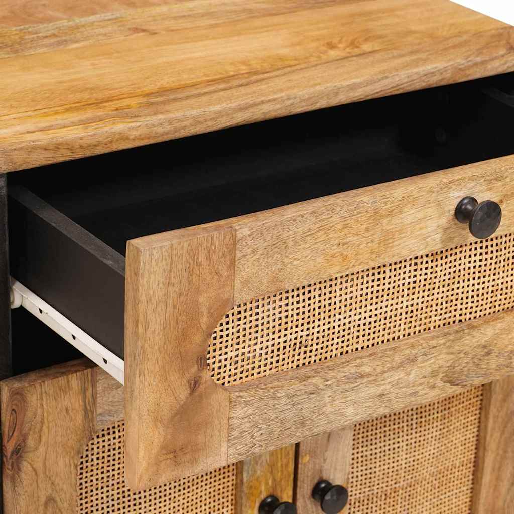 Cabinet de chevet Naturel 50 x 33 x 60 cm Bois de mangue massif