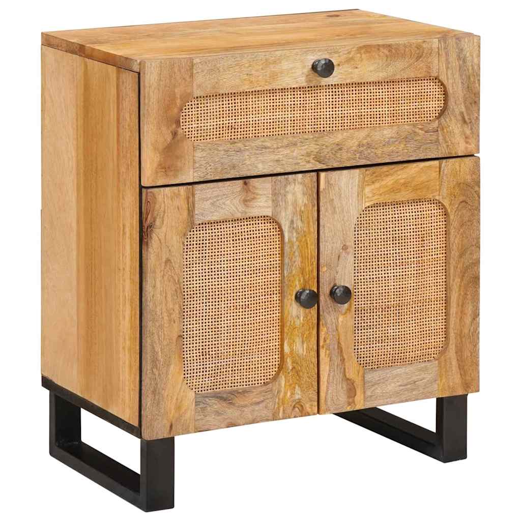 Cabinet de chevet Naturel 50 x 33 x 60 cm Bois de mangue massif