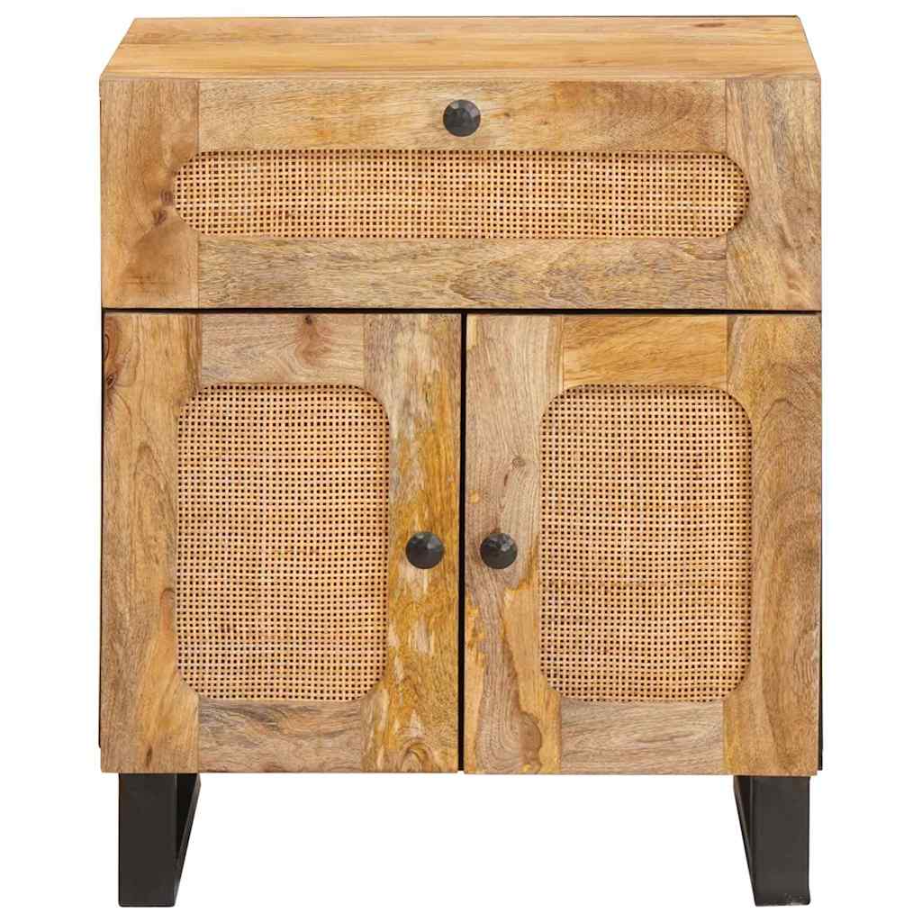 Cabinet de chevet Naturel 50 x 33 x 60 cm Bois de mangue massif