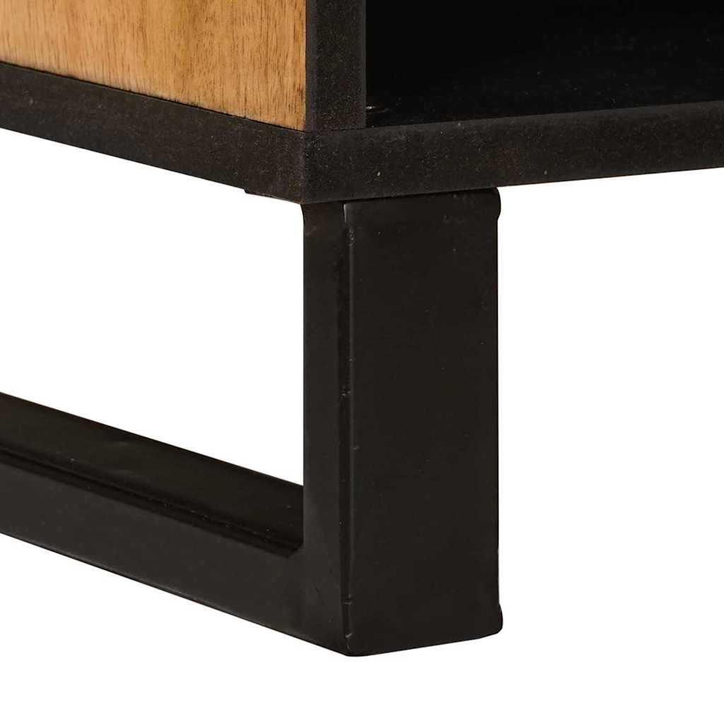 Meuble TV Marron 100 x 33,5 x 46 cm Bois de mangue massif - XIOS