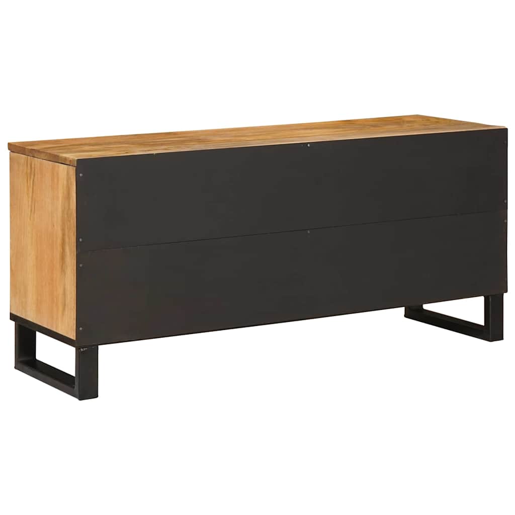 Meuble TV Marron 100 x 33,5 x 46 cm Bois de mangue massif - XIOS