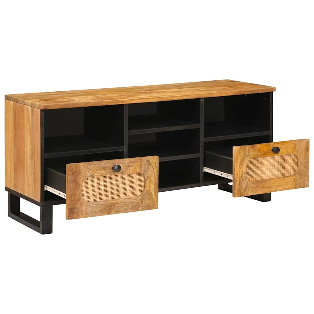 Meuble TV Marron 100 x 33 x 46 cm Bois de mangue massif - XIOS