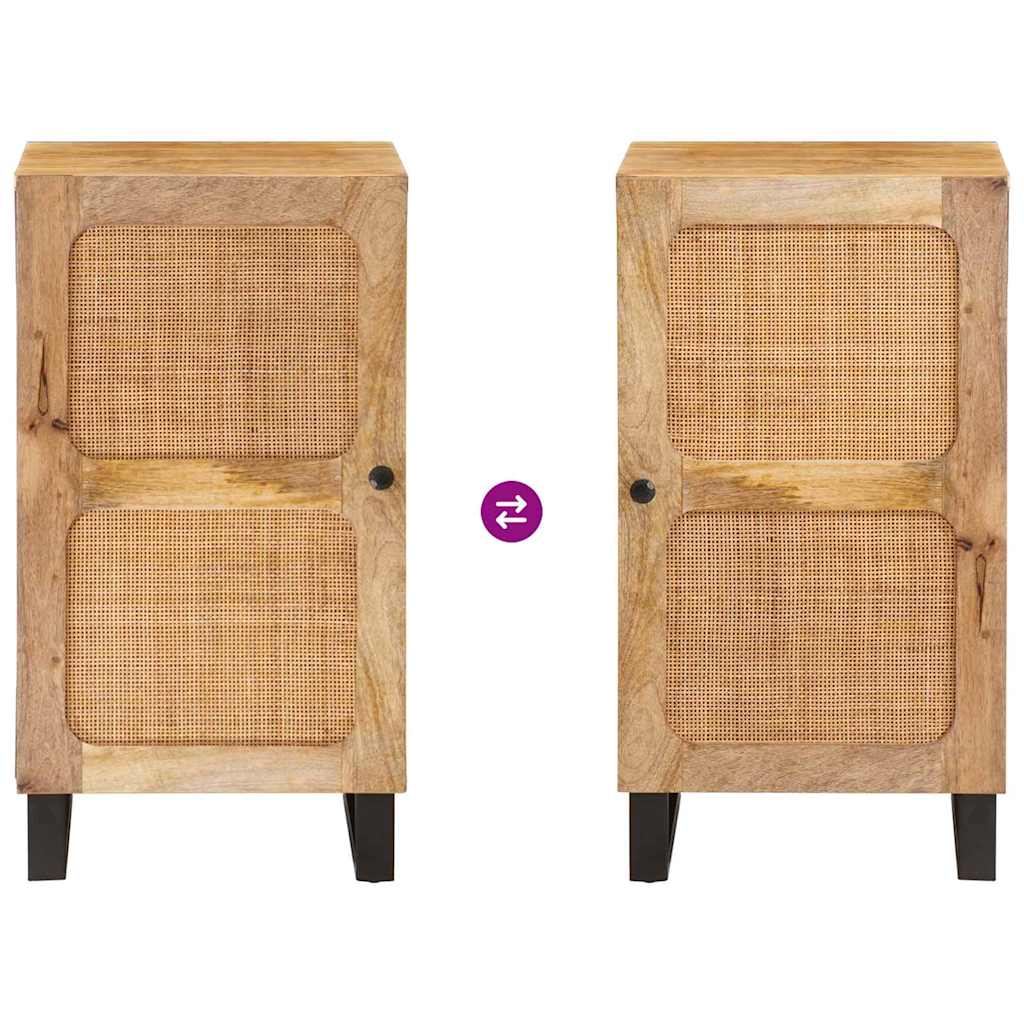 Buffet avec porte Marron 40 x 33 x 75 cm Bois de mangue massif - XIOS