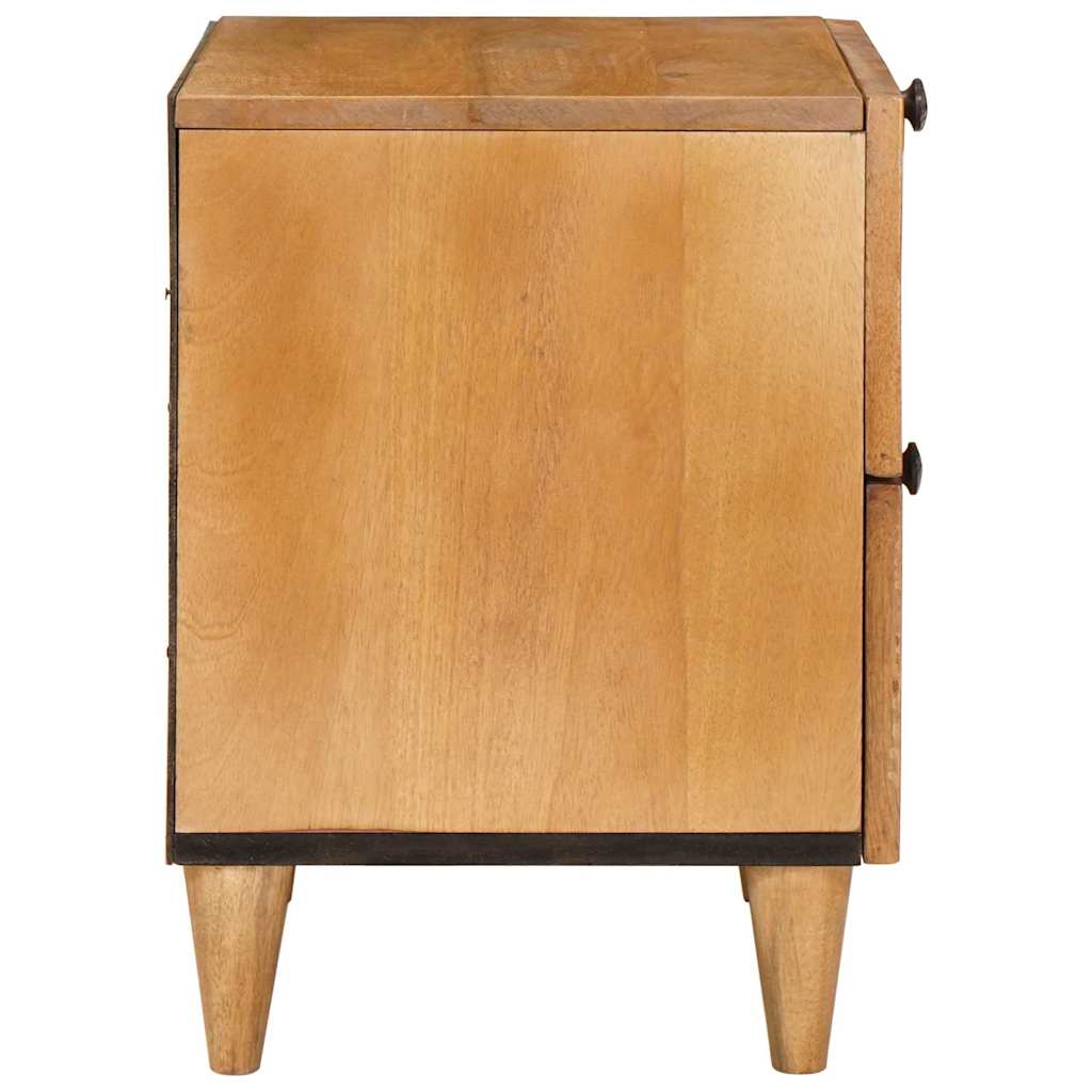 Table de chevet avec tiroir 2 pcs Marron clair 40 x 33 x 46 cm - XIOS