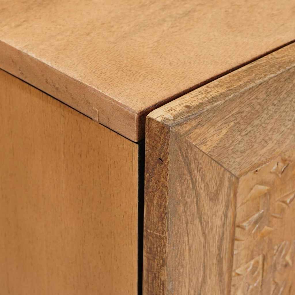 Meuble TV Marron clair 105 x 33 x 46 cm bois de manguier massif - XIOS