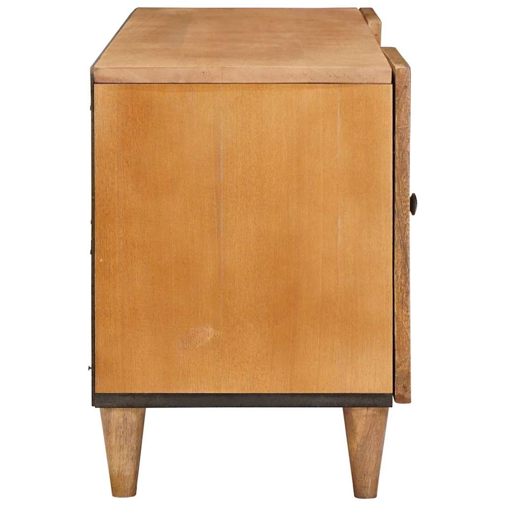 Meuble TV Marron clair 105 x 33 x 46 cm bois de manguier massif - XIOS