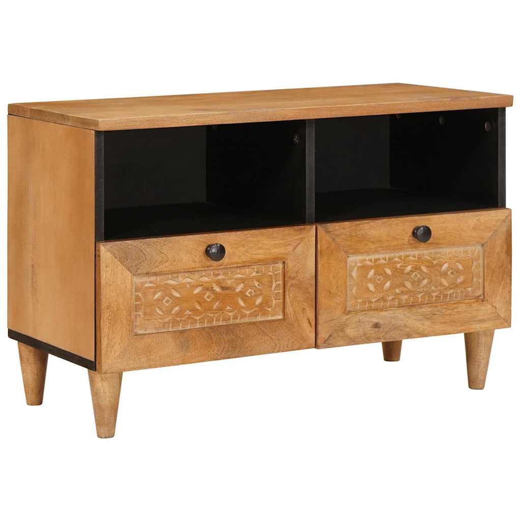 Meuble TV Marron clair 70 x 33 x 46 cm bois de manguier massif XIOS