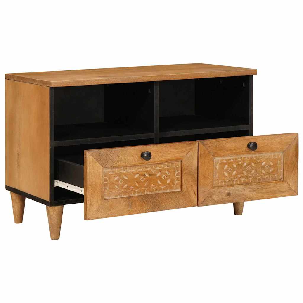 Meuble TV Marron clair 70 x 33 x 46 cm bois de manguier massif XIOS