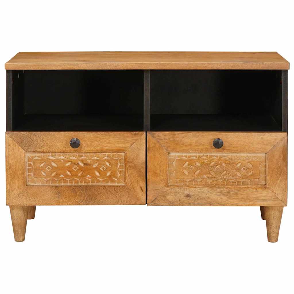 Meuble TV Marron clair 70 x 33 x 46 cm bois de manguier massif XIOS