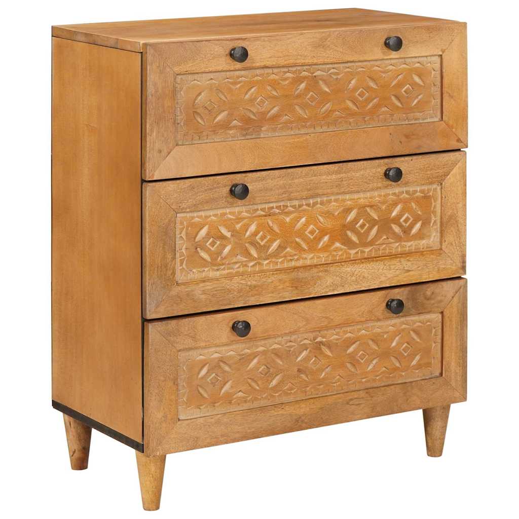Buffet Marron clair 60 x 33 x 75 cm bois de manguier massif