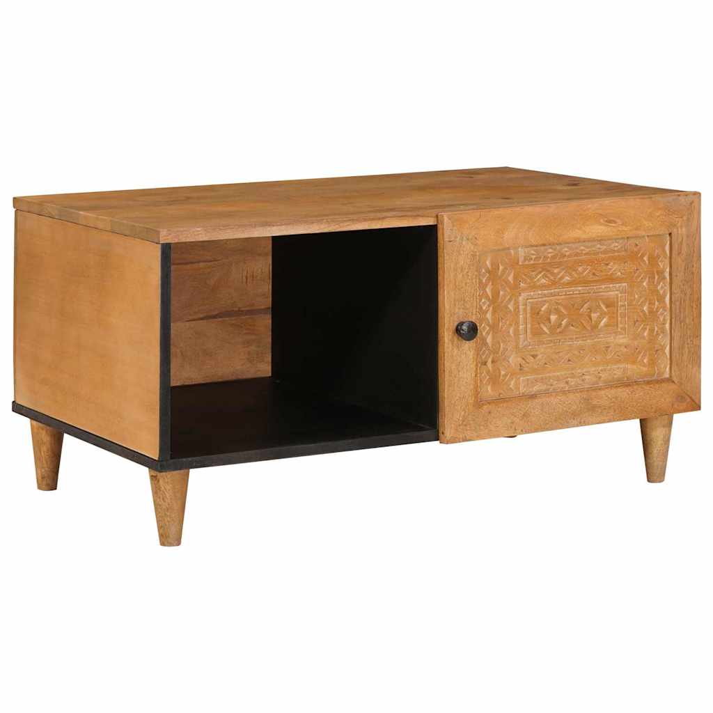 Table basse avec étagère Marron clair 80 x 50 x 40 cm - XIOS