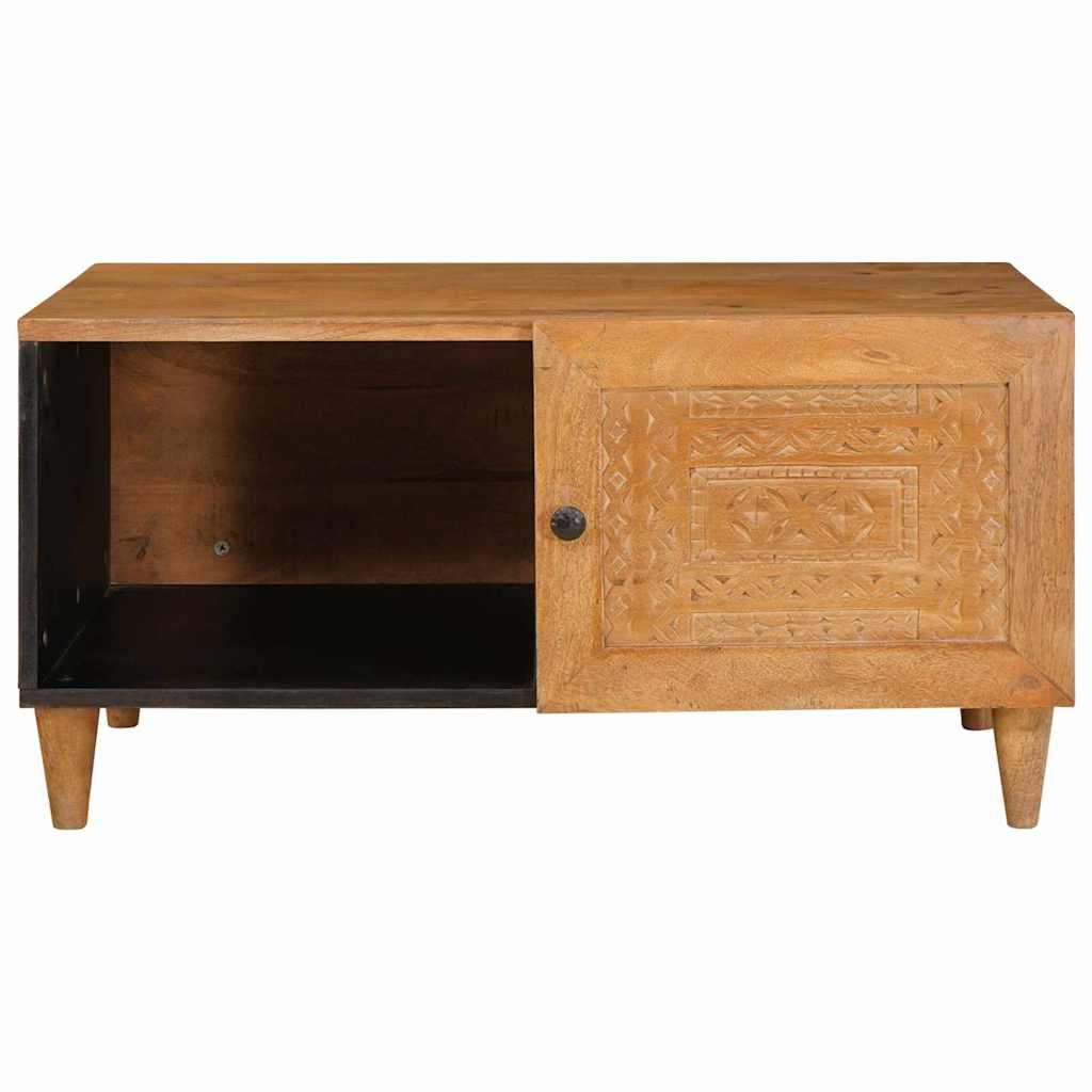 Table basse avec étagère Marron clair 80 x 50 x 40 cm - XIOS