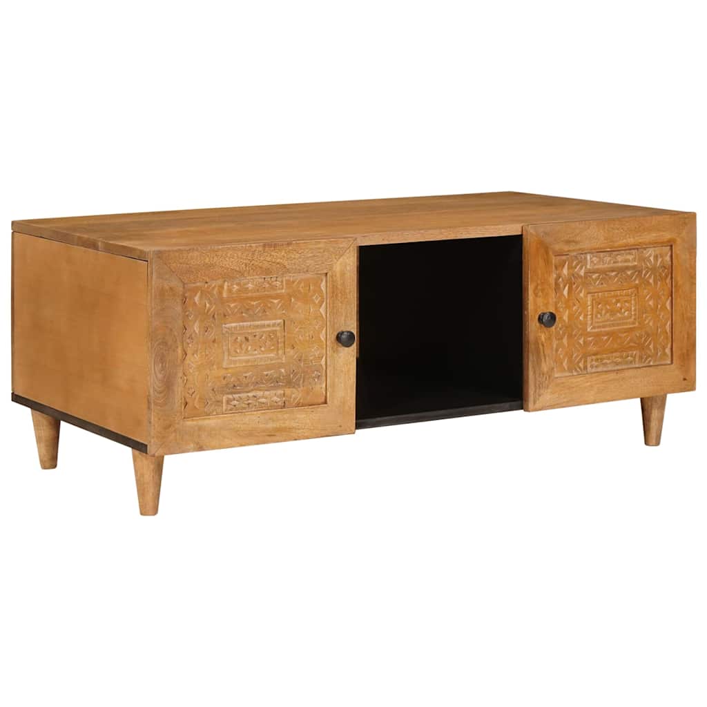 Table basse avec étagère Marron clair 100 x 54 x 40 cm - XIOS