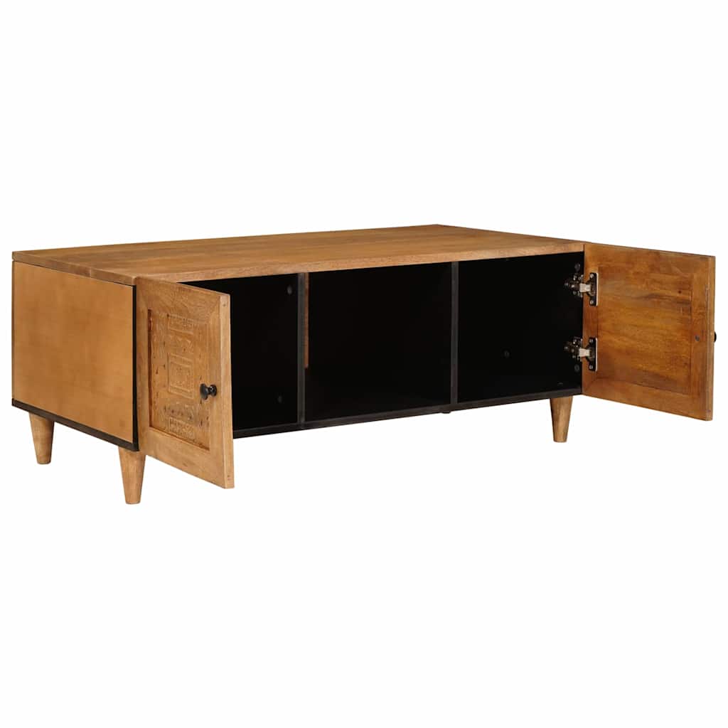 Table basse avec étagère Marron clair 100 x 54 x 40 cm - XIOS