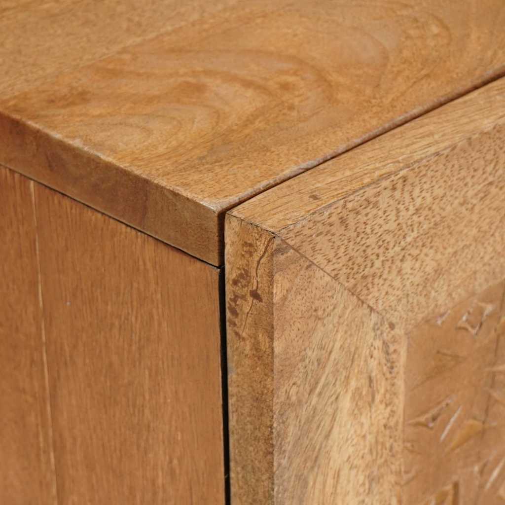 Meuble TV Marron clair 105 x 33 x 46 cm bois de manguier massif XIOS