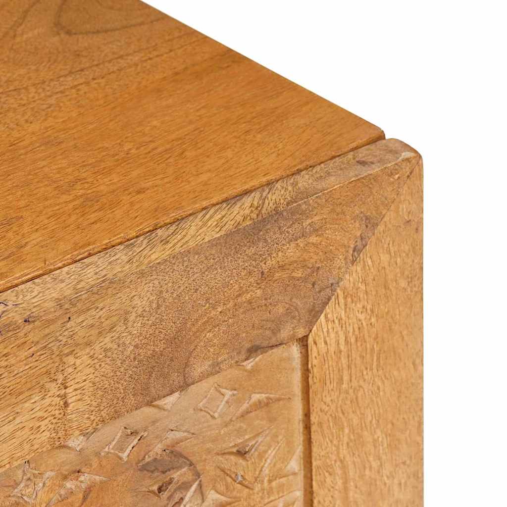 Meuble TV Marron clair 80 x 33 x 46 cm bois de manguier massif XIOS