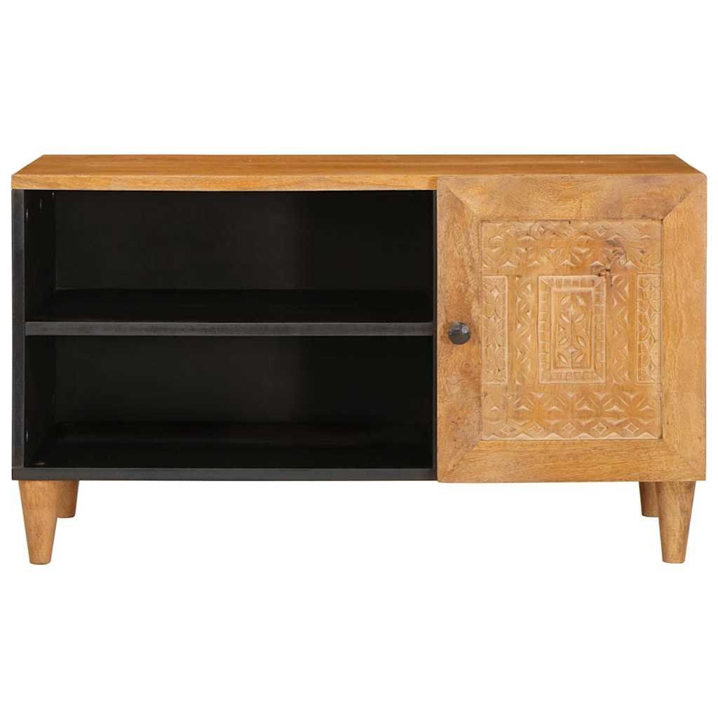 Meuble TV Marron clair 80 x 33 x 46 cm bois de manguier massif XIOS