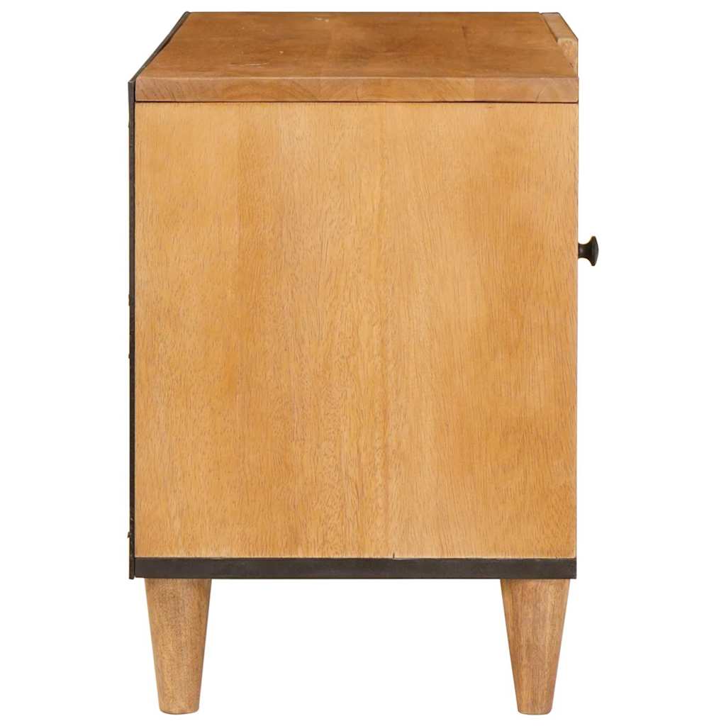 Meuble TV Marron clair 80 x 33 x 46 cm bois de manguier massif XIOS