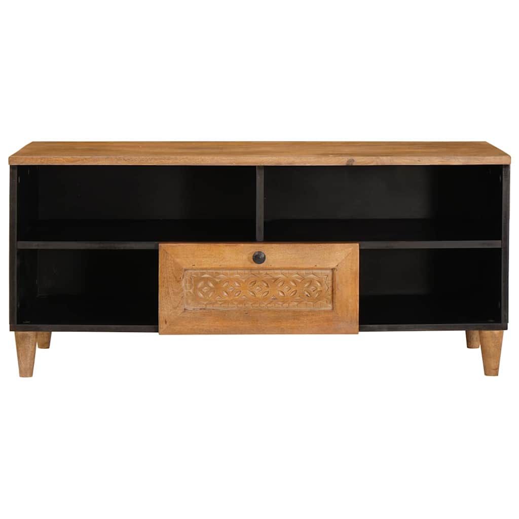 Meuble TV Marron clair 105 x 33 x 46 cm bois de manguier massif XIOS
