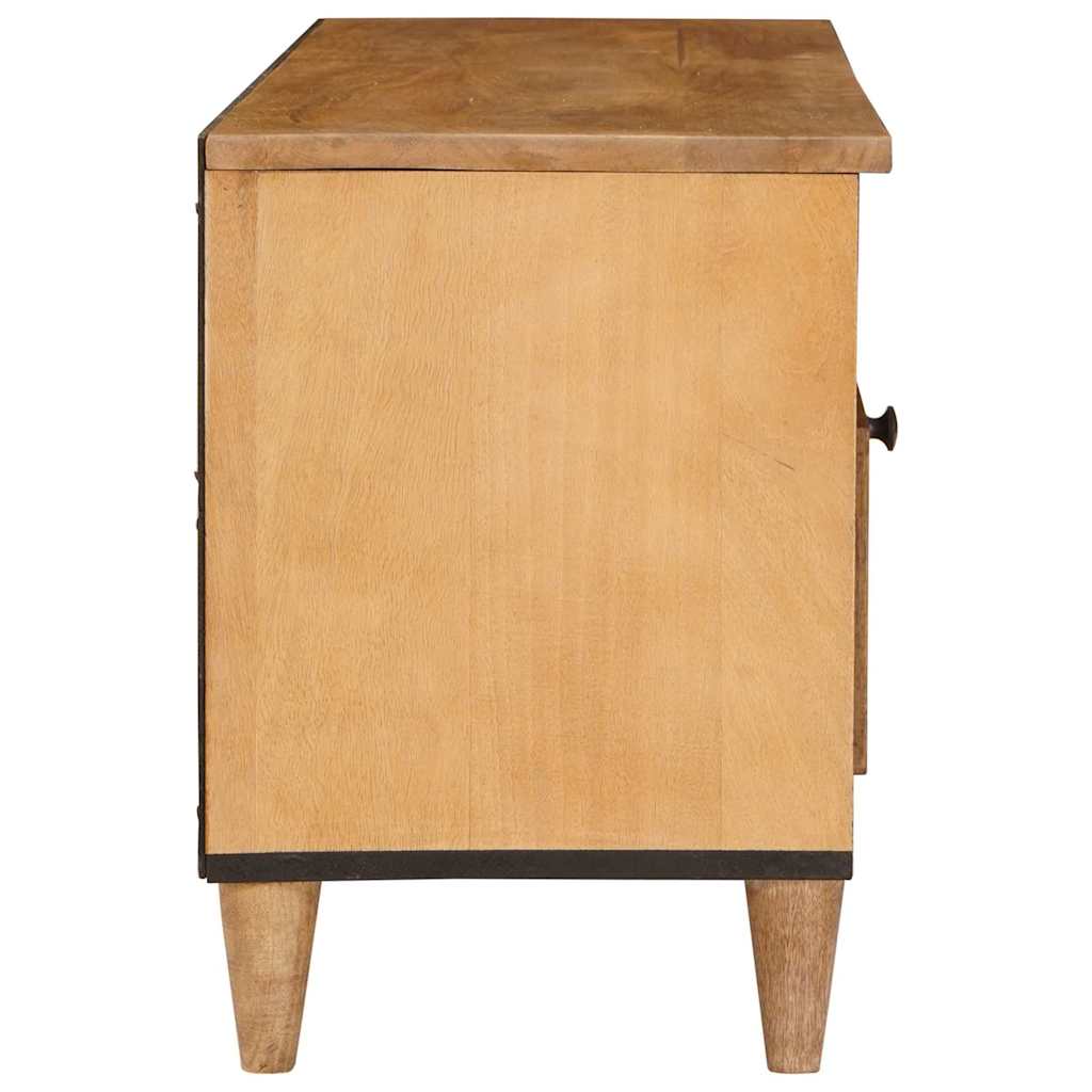 Meuble TV Marron clair 105 x 33 x 46 cm bois de manguier massif XIOS