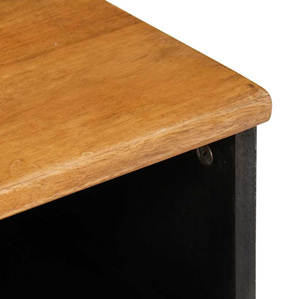 Meuble TV Marron clair 80 x 33 x 46 cm bois de manguier massif XIOS