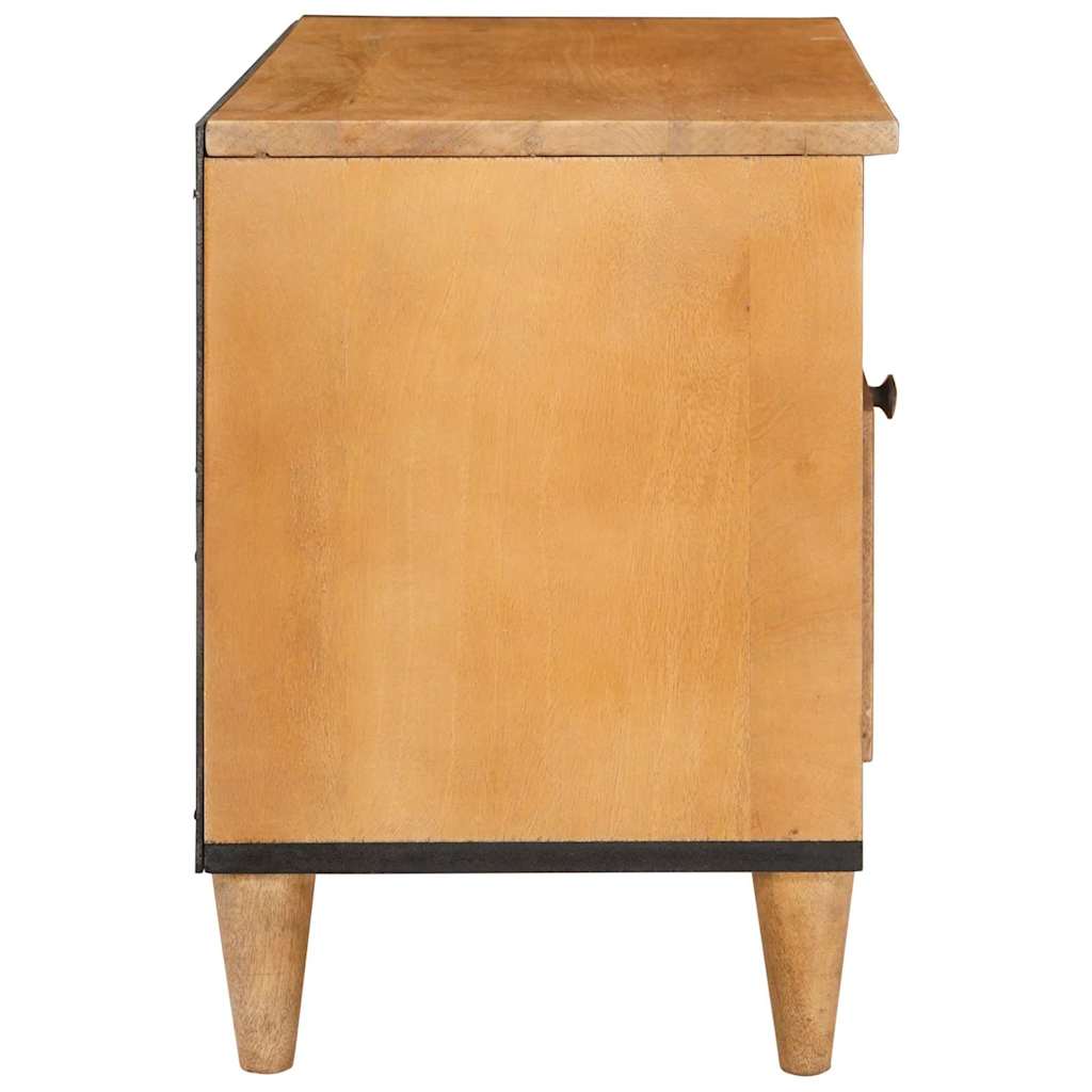 Meuble TV Marron clair 80 x 33 x 46 cm bois de manguier massif XIOS