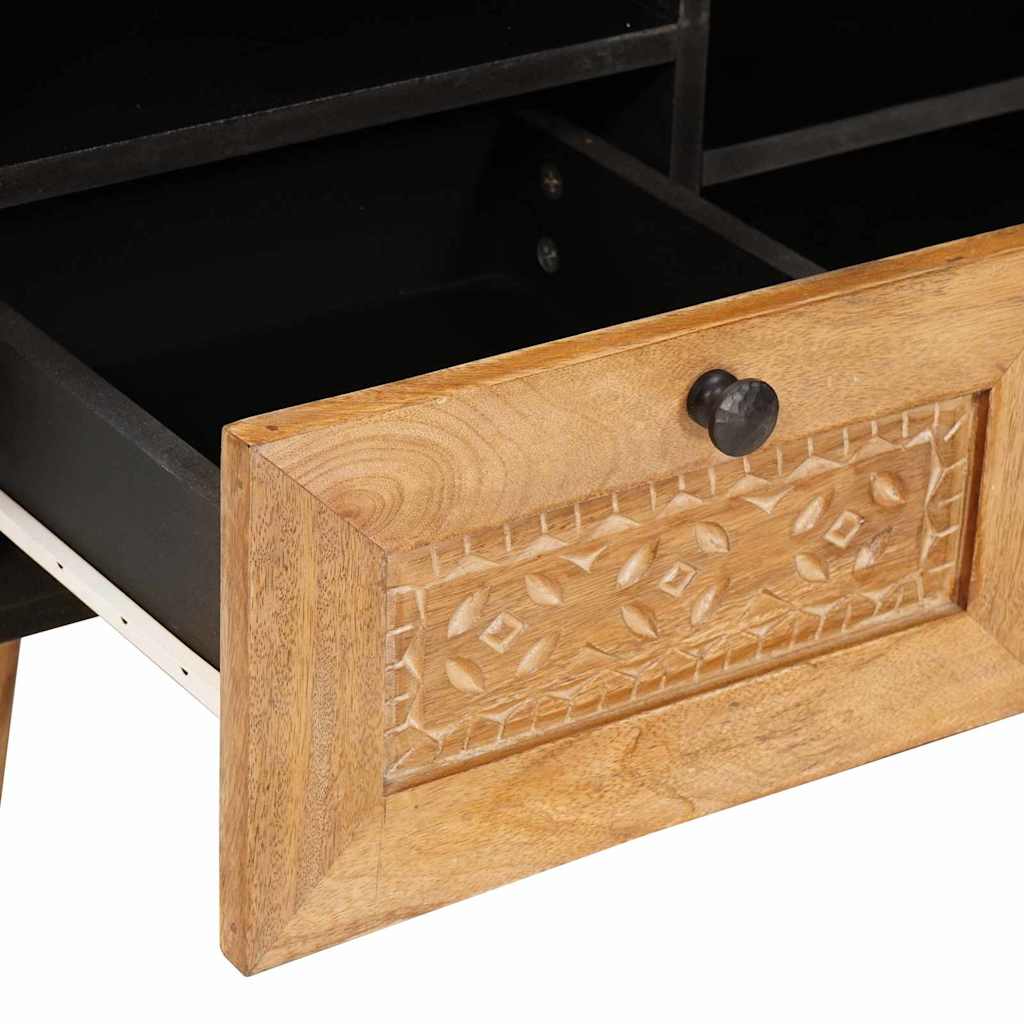 Meuble TV Marron clair 100 x 33 x 46 cm bois de manguier massif XIOS
