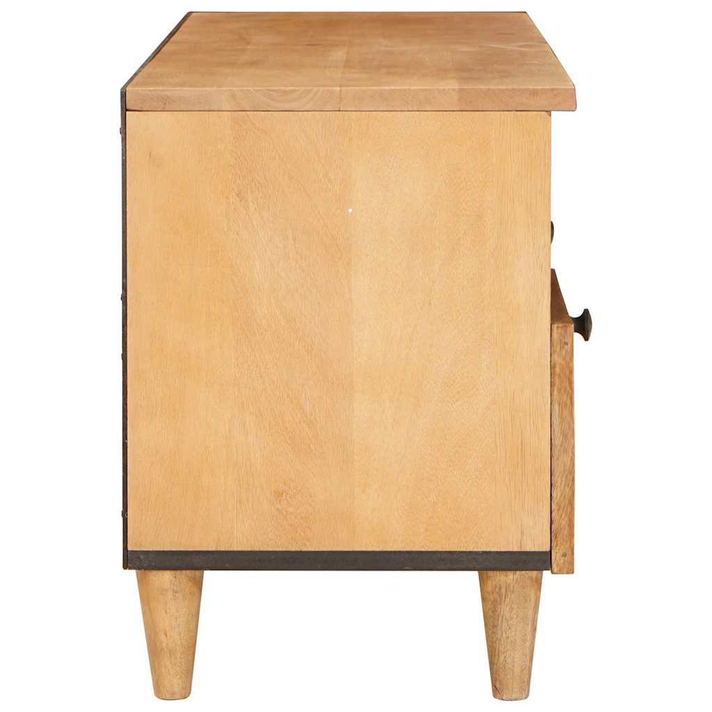 Meuble TV Marron clair 100 x 33 x 46 cm bois de manguier massif XIOS