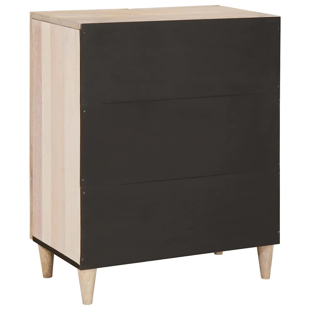 Buffet Blanc 60 x 33 x 75 cm bois de manguier massif - XIOS