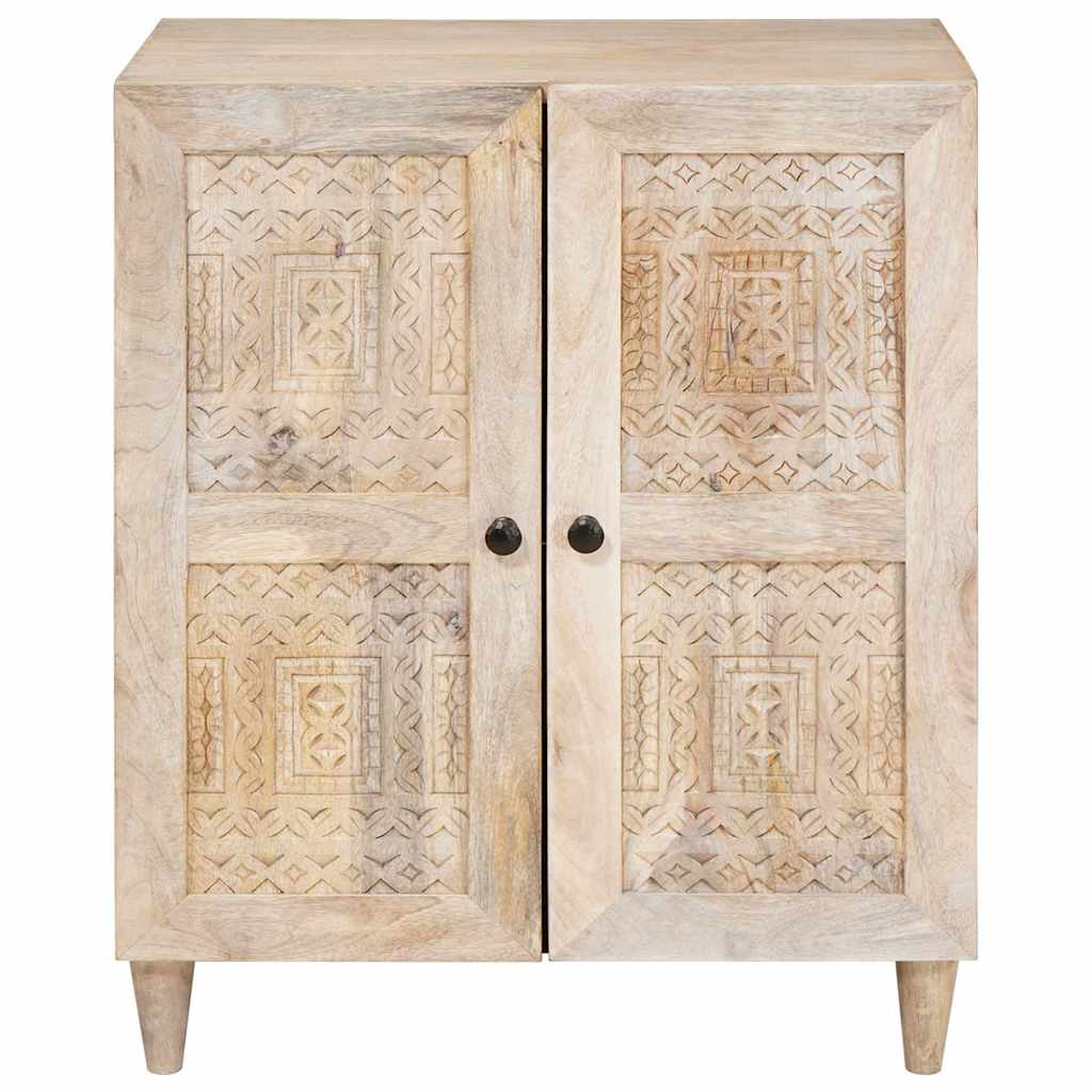 Buffet Blanc 60 x 33 x 75 cm bois de manguier massif - XIOS