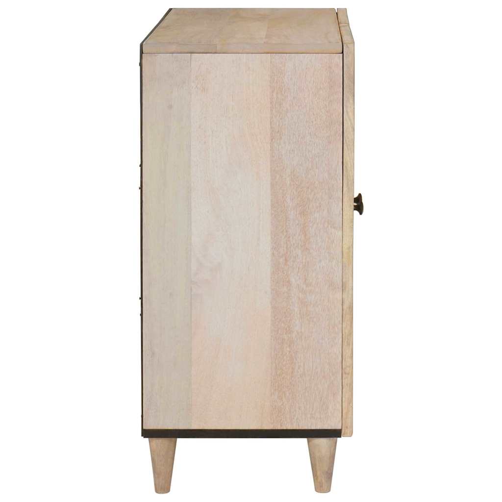 Buffet Blanc 60 x 33 x 75 cm bois de manguier massif - XIOS