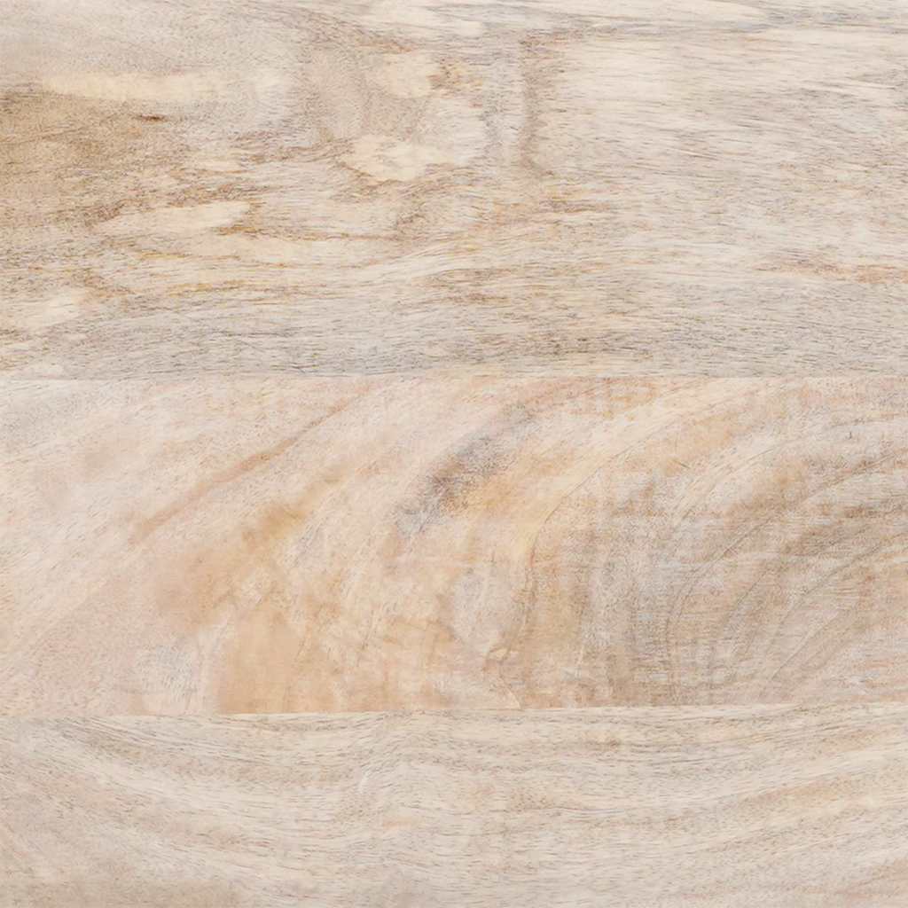 Table basse Beige 80 x 50 x 40 cm bois de manguier massif - XIOS