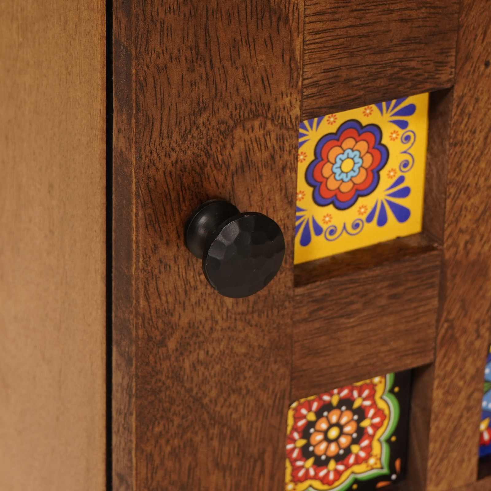 Cabinet de chevet Marron 40 x 33 x 46 cm Bois de mangue massif - XIOS