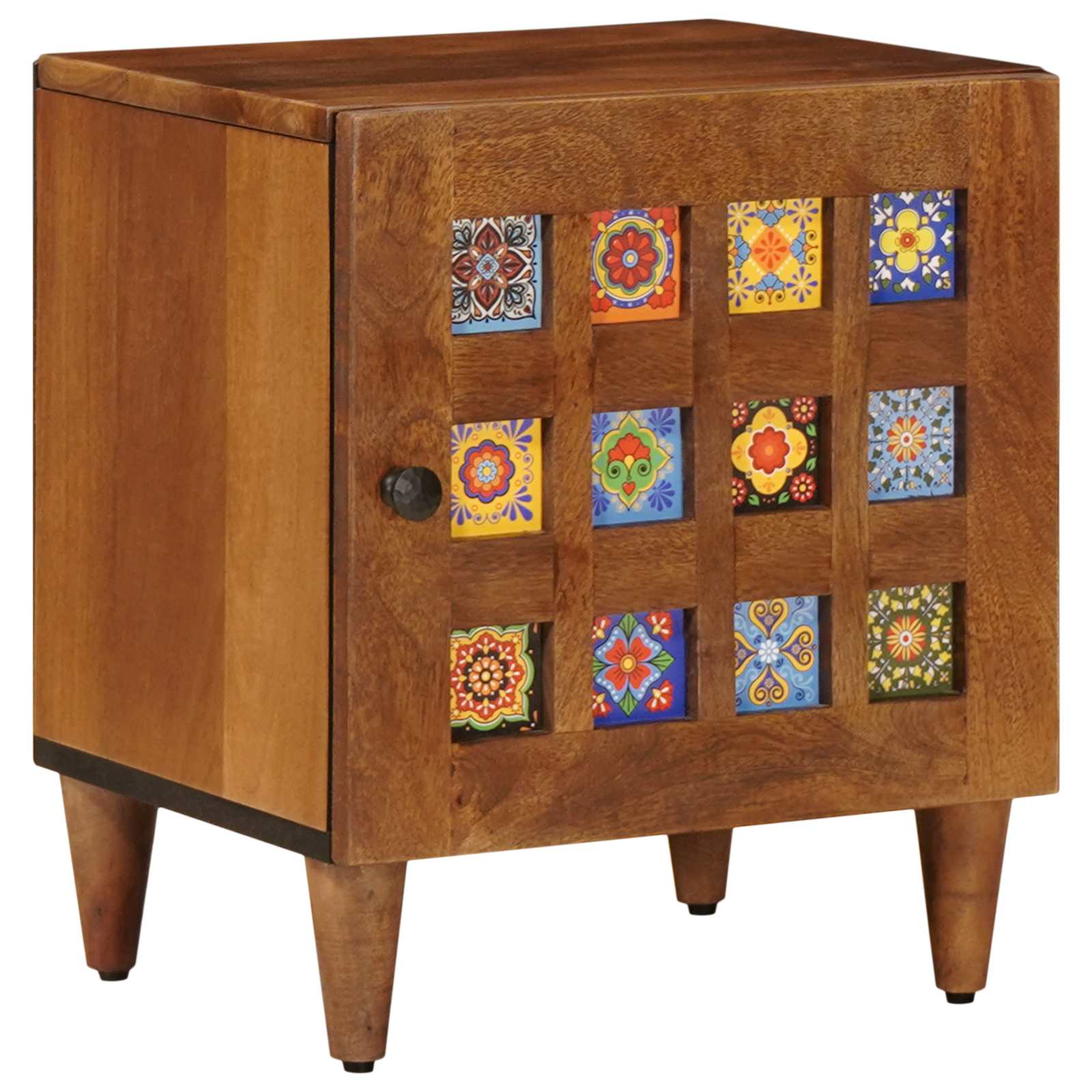 Cabinet de chevet Marron 40 x 33 x 46 cm Bois de mangue massif - XIOS