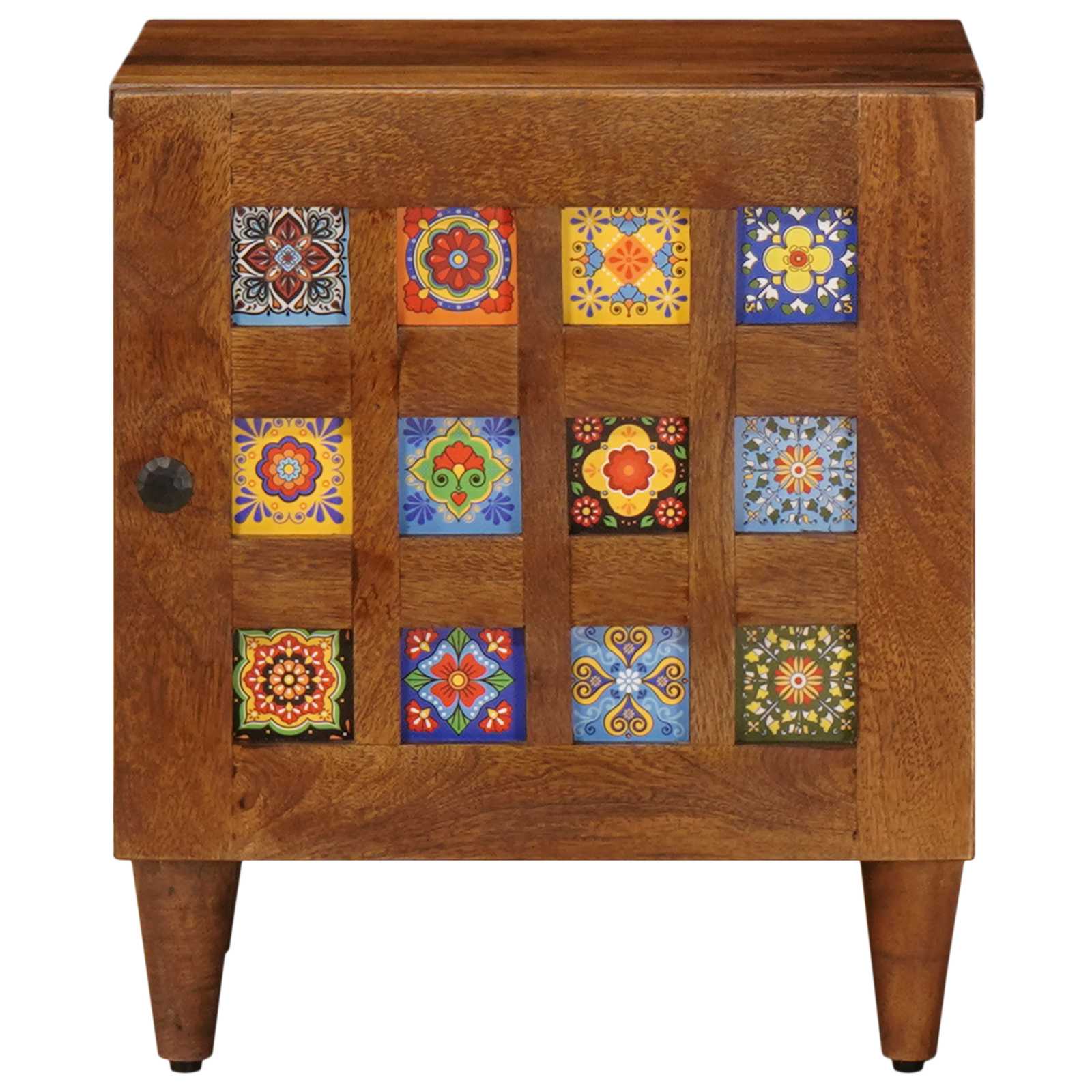 Cabinet de chevet Marron 40 x 33 x 46 cm Bois de mangue massif - XIOS