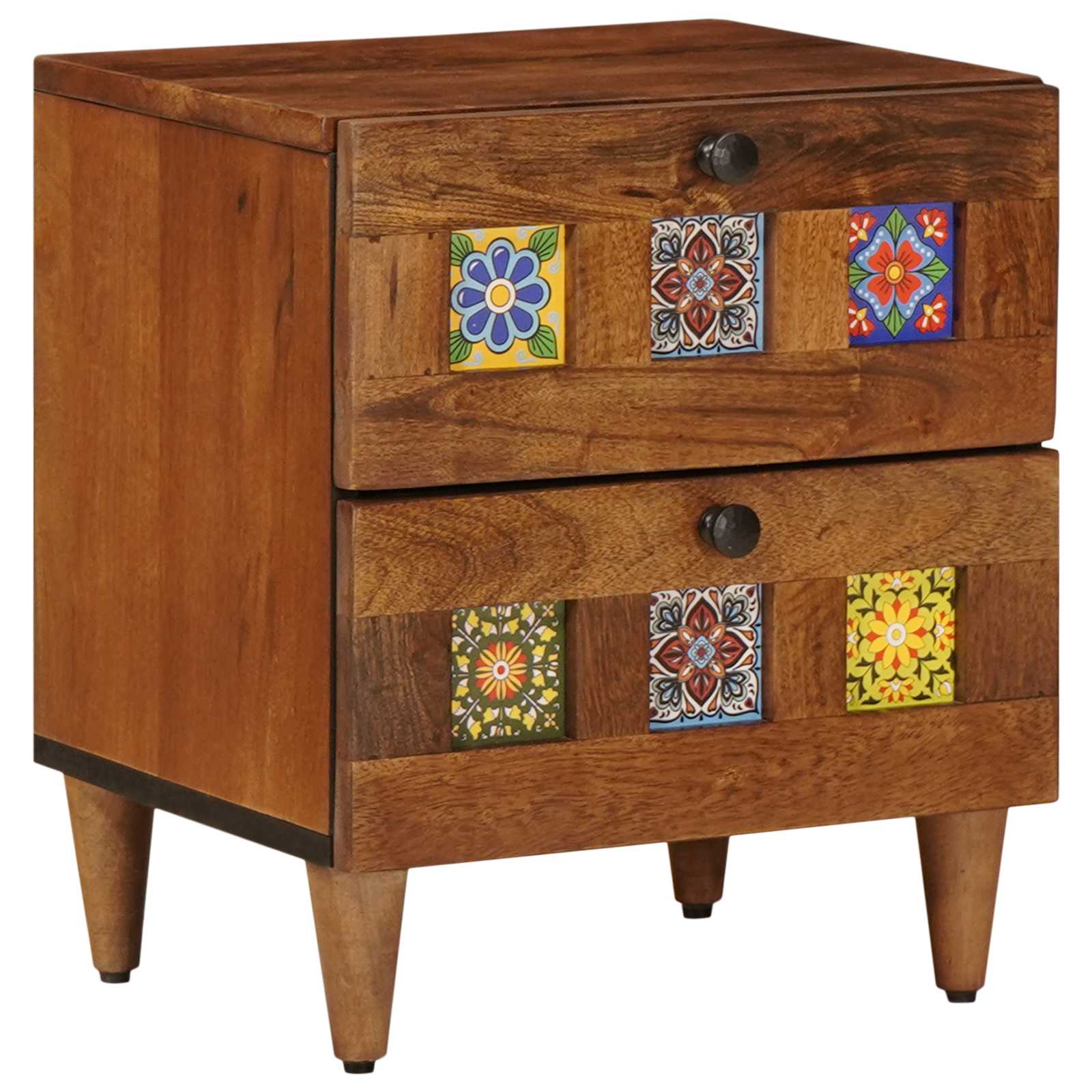 Cabinet de chevet avec tiroir Marron 40 x 33,5 x 46 cm - XIOS