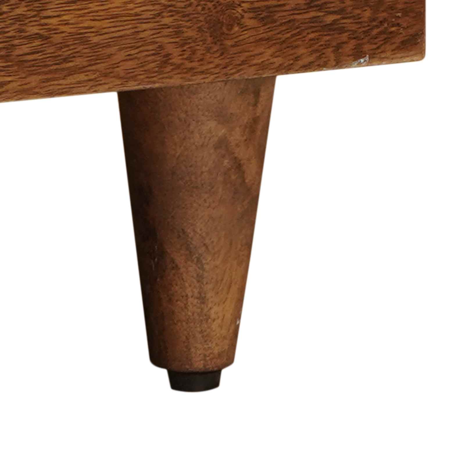 Meuble TV Noyer 70 x 33 x 46 cm Bois de mangue massif - XIOS