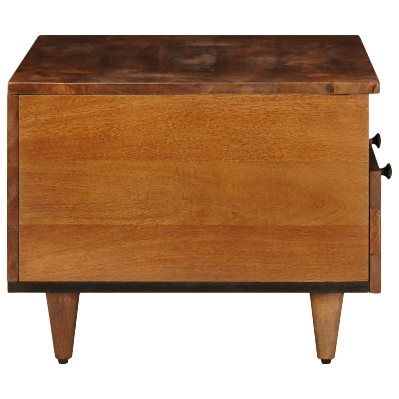 Meuble TV Noyer 70 x 33 x 46 cm Bois de mangue massif - XIOS