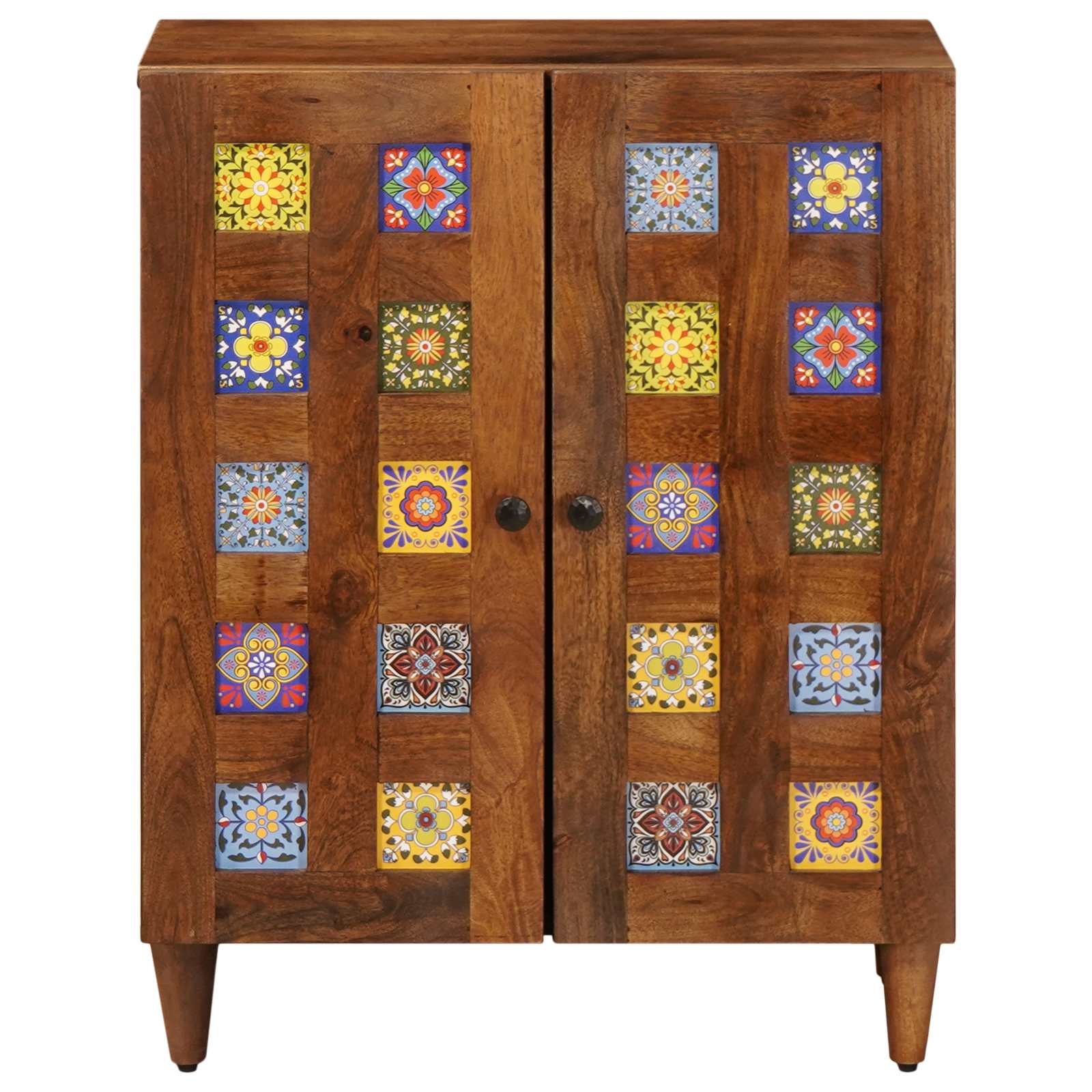 Buffet Noyer 60 x 33,5 x 75 cm Bois de mangue massif - XIOS