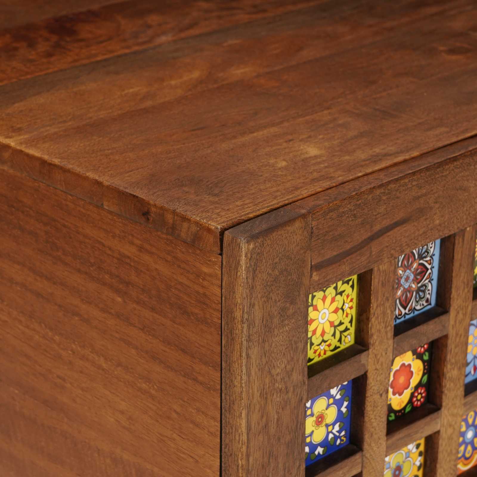 Table basse Marron 80 x 50 x 40 cm Bois de mangue massif - XIOS