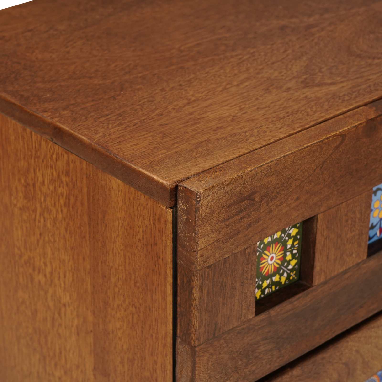 Cabinet de chevet Marron 50 x 33 x 60 cm Bois de mangue massif - XIOS